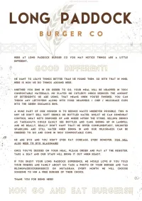 Long Paddock Burger Co.