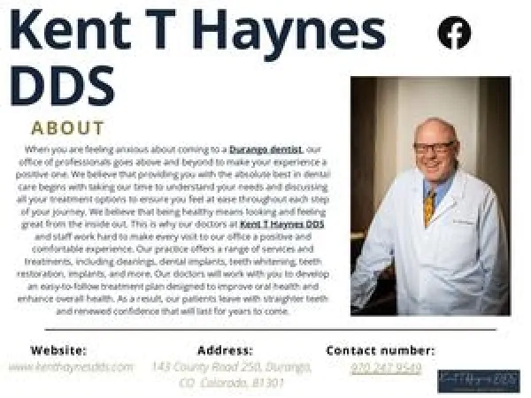 Kent T Haynes DDS