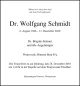 Dr. Wolfgang Schmidt