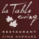 La Table Cinq